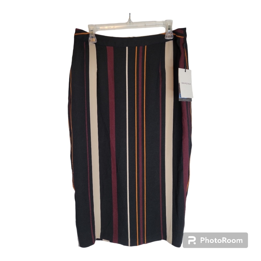 WhoWhatWear skirt midi stripe crepe scandigirl indie sleeze preppy academia